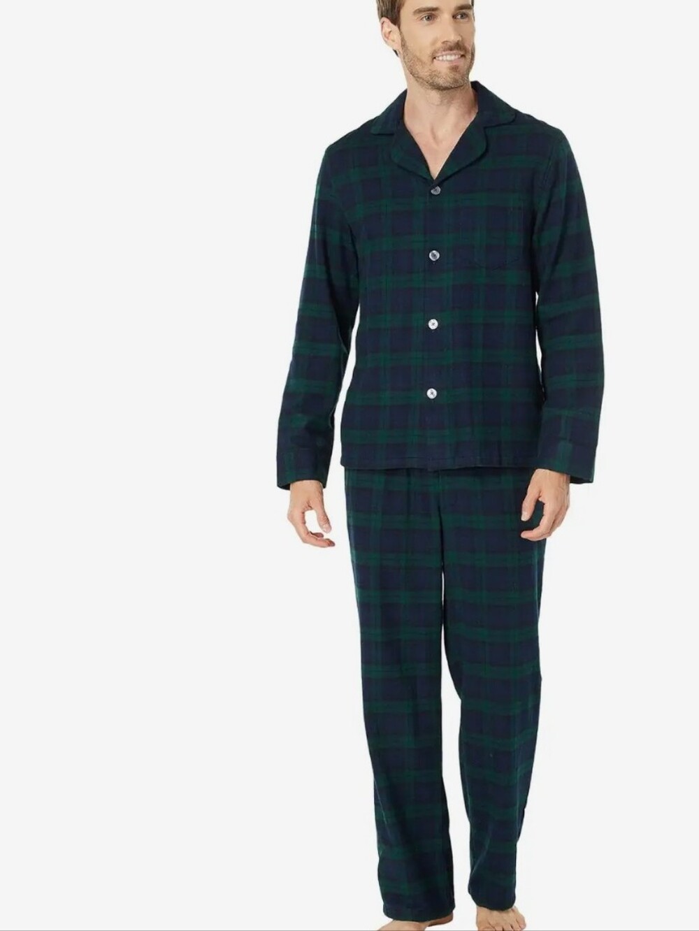 NEW L.L.Bean Scotch Plaid Flannel Pajamas Tall XL